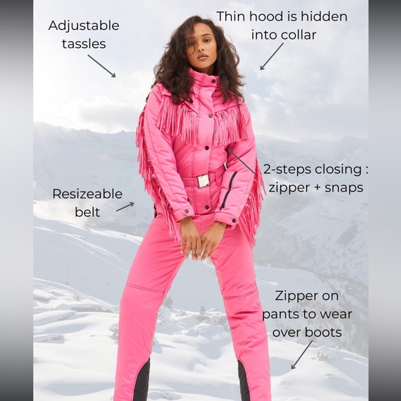 Pink Fringe snow suit - Picture 5 of 6